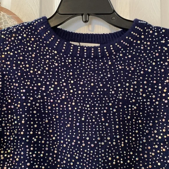Zara pretty iridescent stone sparkly sweater - Picture 4 of 6